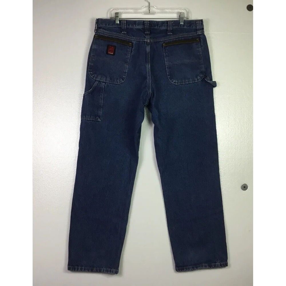 Riggs Dura Shield‎ Mens Carpenter Jeans 38X32 Blue denim Straight legs workwear